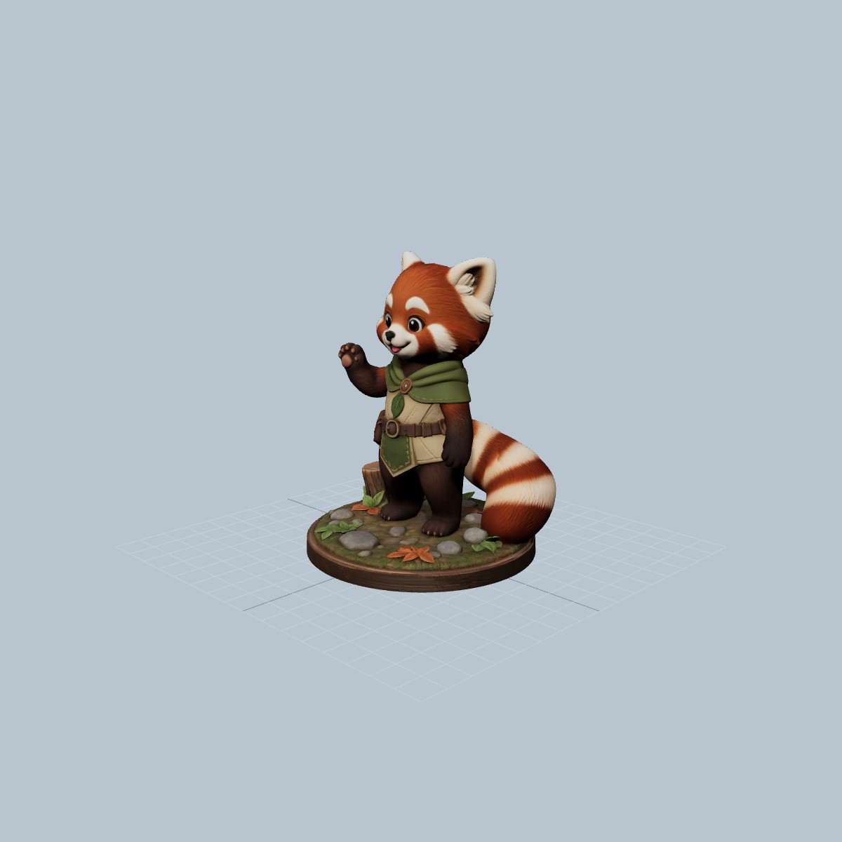 Cute Red Panda Model – model 34