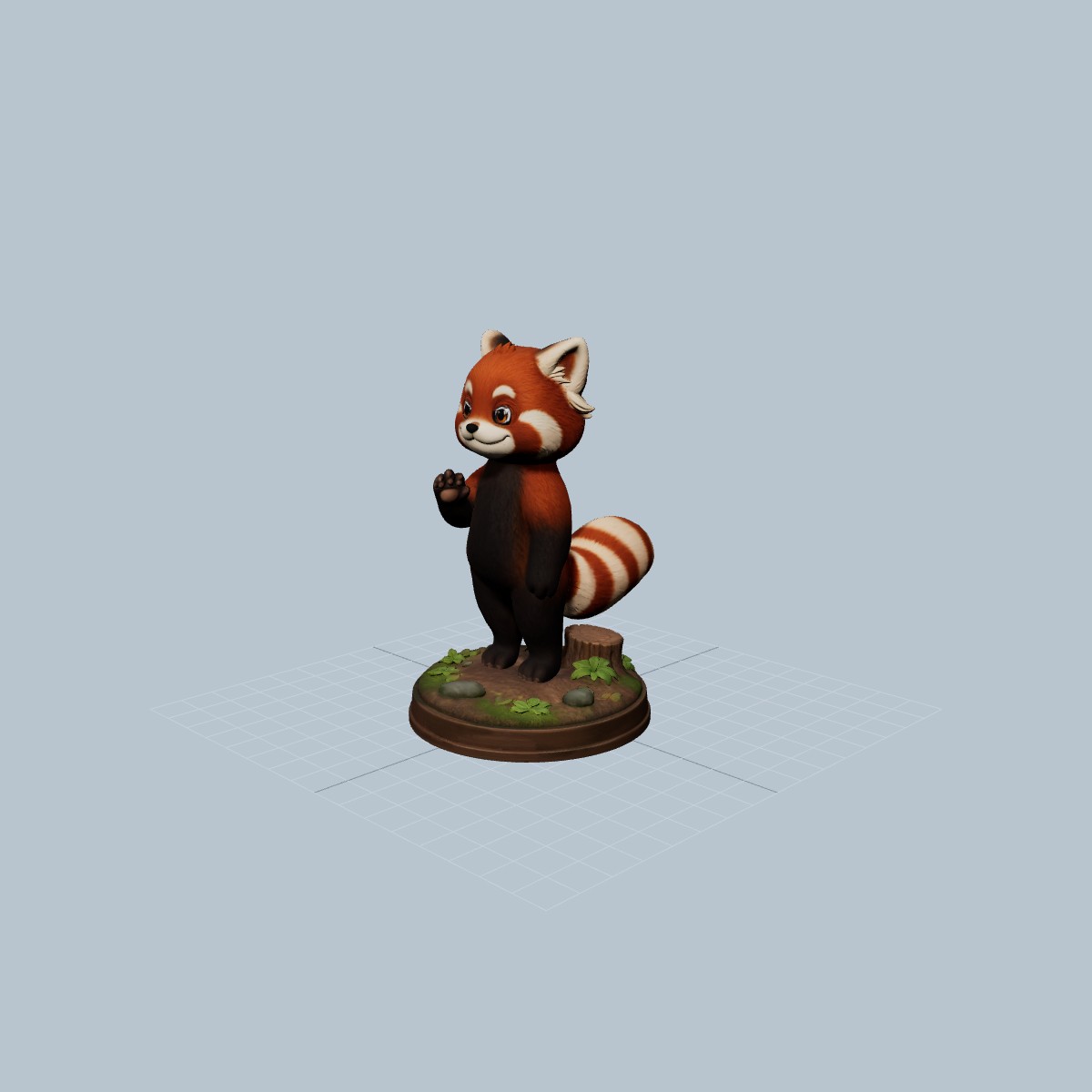 Cute Red Panda Model – model 33