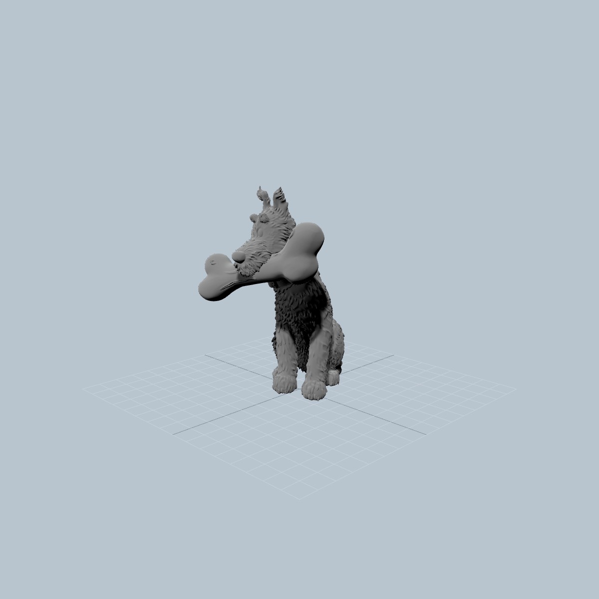 Snowy dog